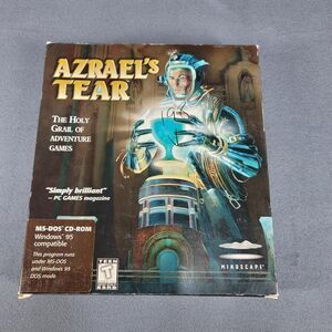 Azrael's Tear (1996, PC Adventure Game, Mindscape CD-ROM) Vintage - Open Box